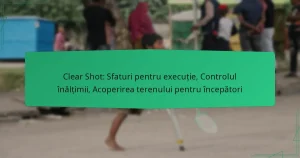 Clear Shot: Sfaturi pentru execuție, Controlul înălțimii, Acoperirea terenului pentru începători
