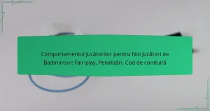 Comportamentul Jucătorilor pentru Noi Jucători de Badminton: Fair-play, Penalizări, Cod de conduită