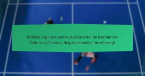 Defecte Explicate pentru Jucătorii Noi de Badminton: Defecte la Serviciu, Reguli de Limite, Interferență