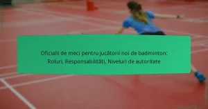 Oficialii de meci pentru jucătorii noi de badminton: Roluri, Responsabilități, Niveluri de autoritate
